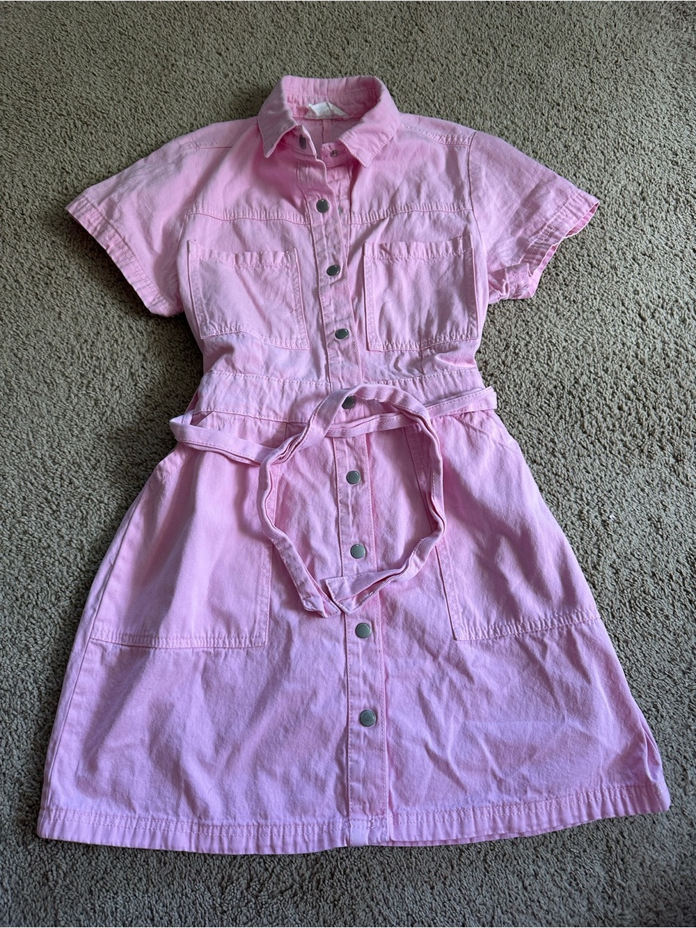 Cotton On Pink Denim Shirt Dress.